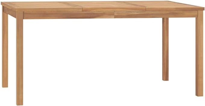 Tuintafel van massief teakhout voor buiten
