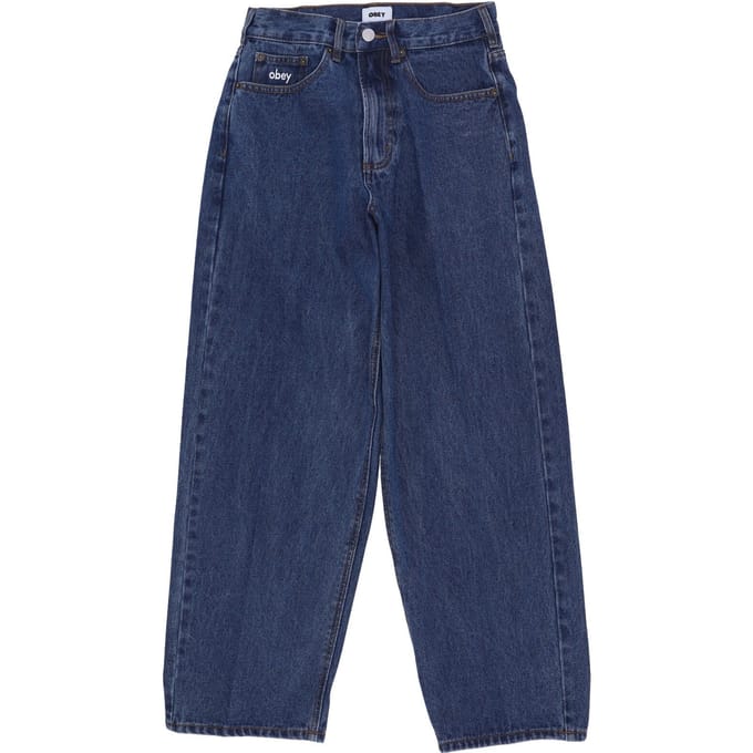 Bigwig Baggy Denim Stonewash Indigo herenjeans