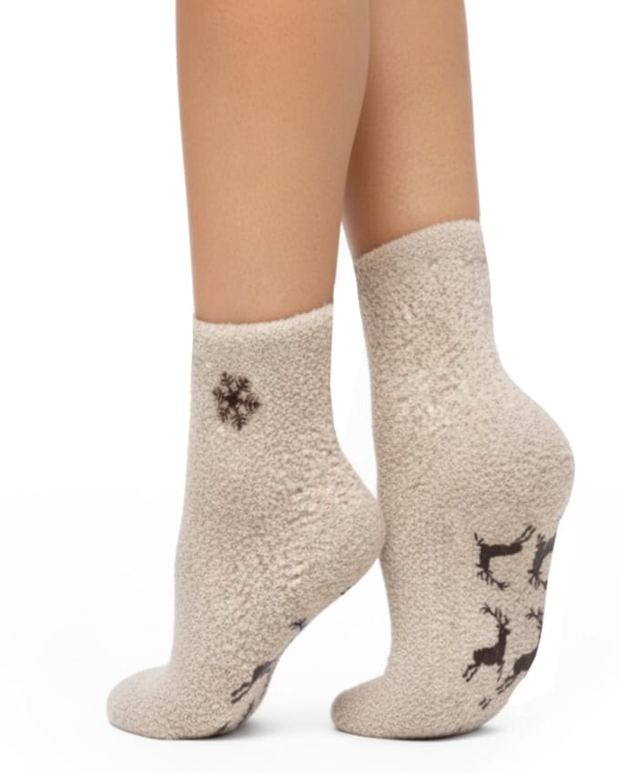 Topsocks bedsokken kleur: creme maat: 36-41