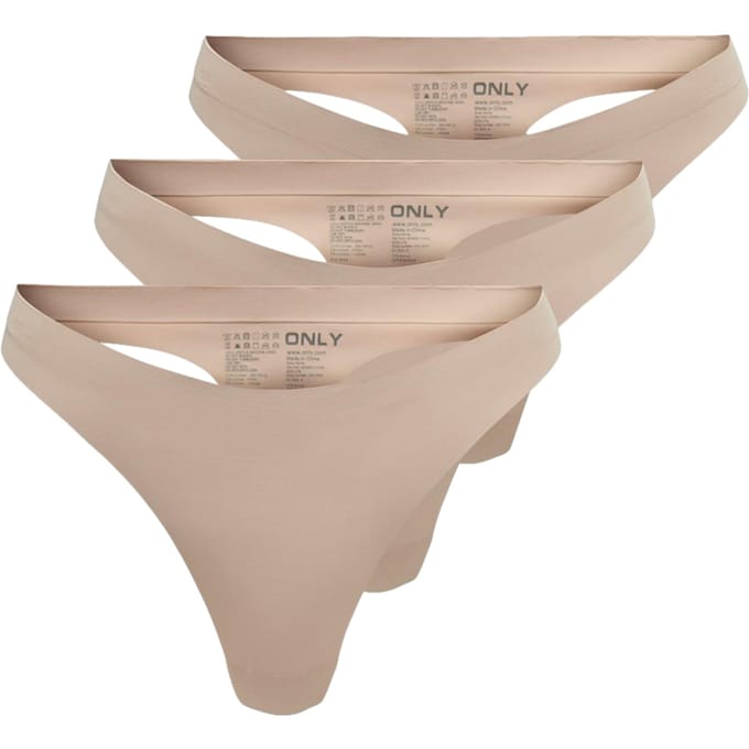 ONLY - ONLTRACY BONDED THONG 3-PACK NOOS ACC - Dames - Shapewear