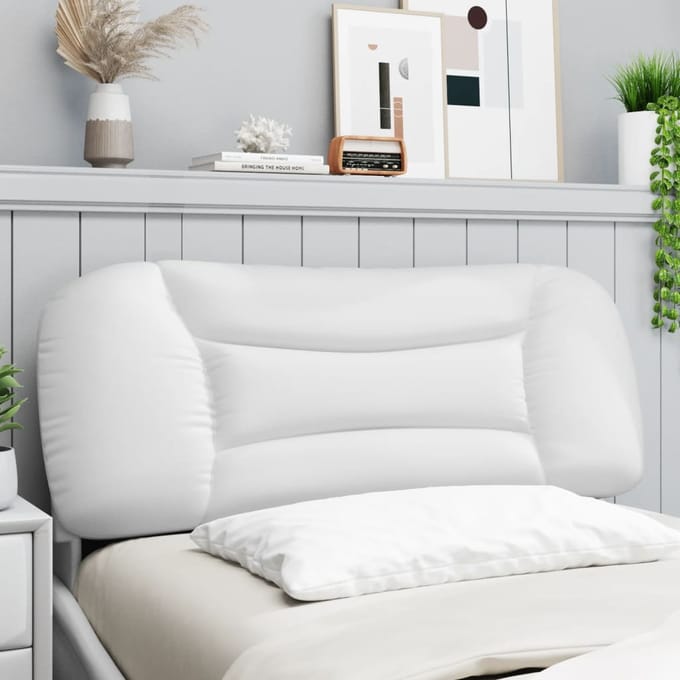 vidaXL - Hoofdbordkussen - "Hvar" - Wit - 100 - cm - Kunstleer