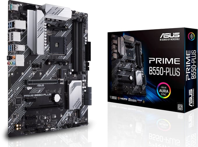 ASUS Prime B550-PLUS - Moederbord - Socket AM4 - ATX - AMD B550 chipset
