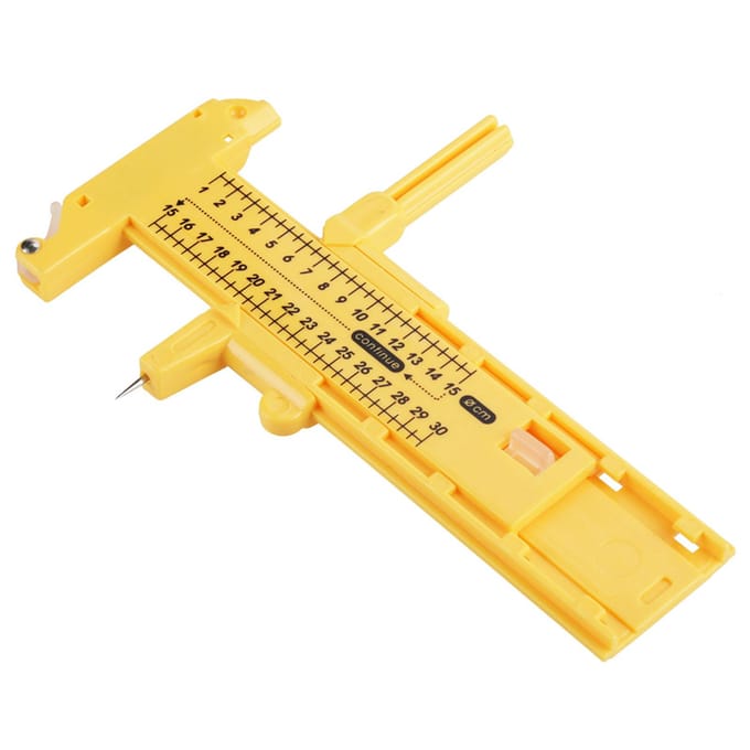 Compas rotatif Coupe-cercle Papier Carton Caoutchouc Cuir Outil d'artisanat d'art yellow
