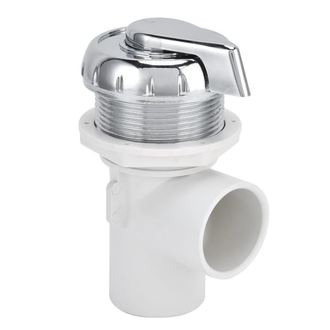 Convertisseur à Trou Unique pour Sortie de Piscine Spa, Baignoire de Massage, Diverteur d'Eau de Spa white
