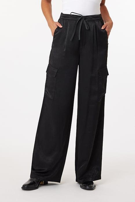 Scotch & Soda Satin Cargo Black Taglia: W32 | Pantaloni cargo Outlet | Donna | Nero