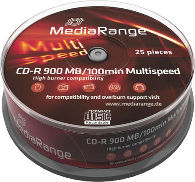 MediaRange CD-R 900 MB 25 stuks