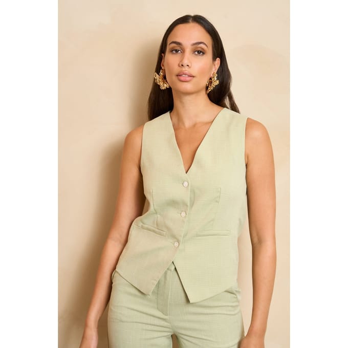 Lofty Manner Gilet Gilet Shirin Rd41 461 Mint Dames Maat - XS