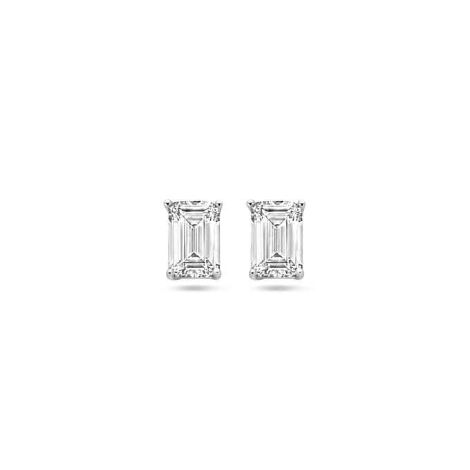 YO&NO - Oorknoppen - Zirkonia - Zilver gerhodineerd