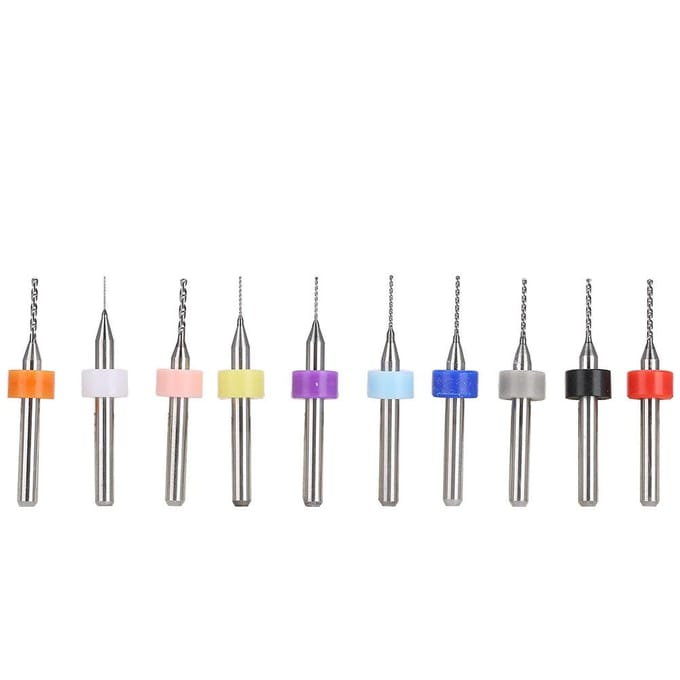 10 stuks 0.3-1.2mm Mini Boortjes van Wolframstaal Kit voor PCB Printplaat