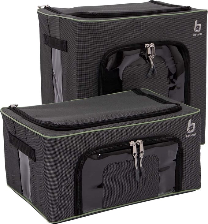 Bo-Camp - Opbergbox - Opvouwbaar - 2 Stuks - 2 Maten