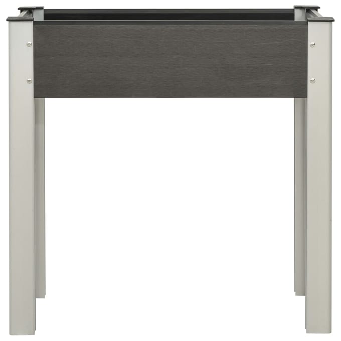 vidaXL - Plantenbak - verhoogd - 75x40x75 - cm - HKC - grijs