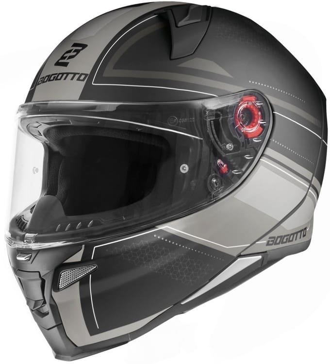 Bogotto FF110 Cinder Mat Zwart Titanium Integraalhelm - Helm
