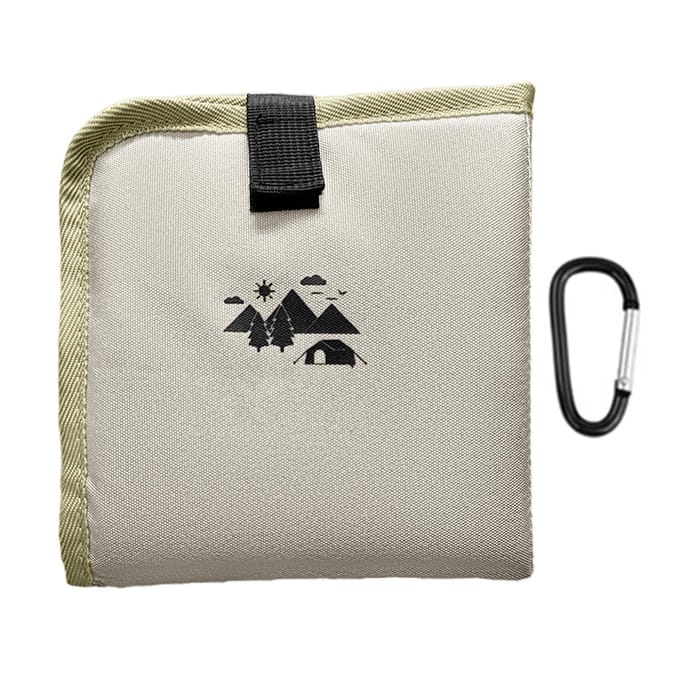 Zitkussen Compact Waterdicht Buiten Opvouwbaar Kampeerstoelkussen Lichtgewicht 85g met Draagtas Zitmat Waterdichte Mat Khaki kaki