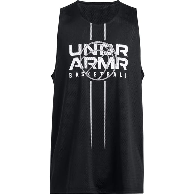 Under Armour Baseline Reversible Mouwloos T-shirt Zwart M Man
