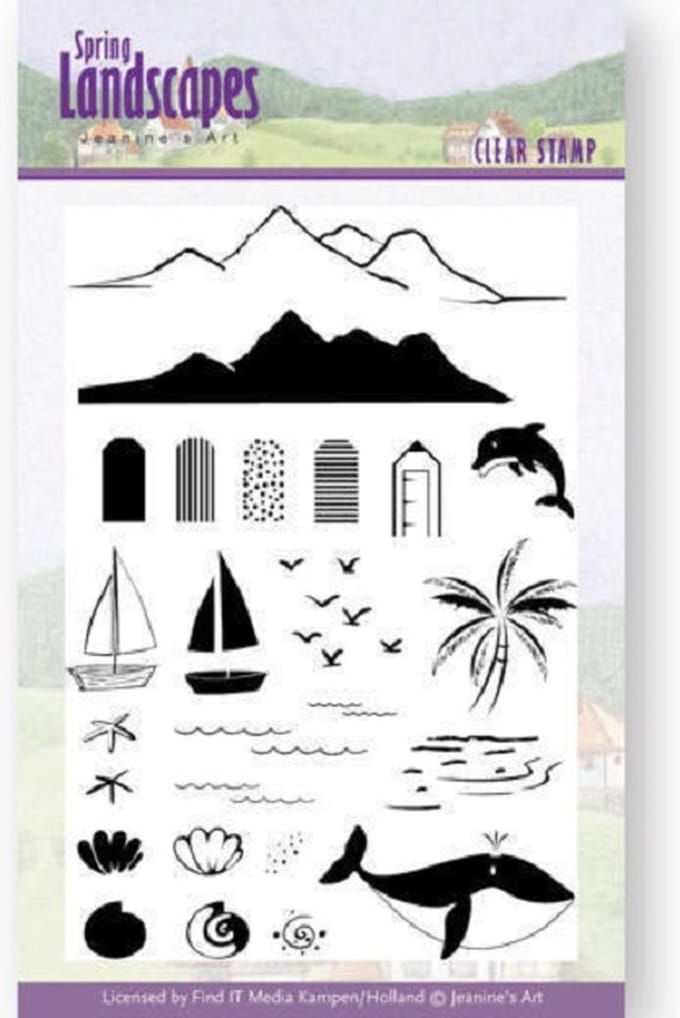 Jeanine`s Art - Clearstamp - Spring Landscapes - Sea - JACS10027