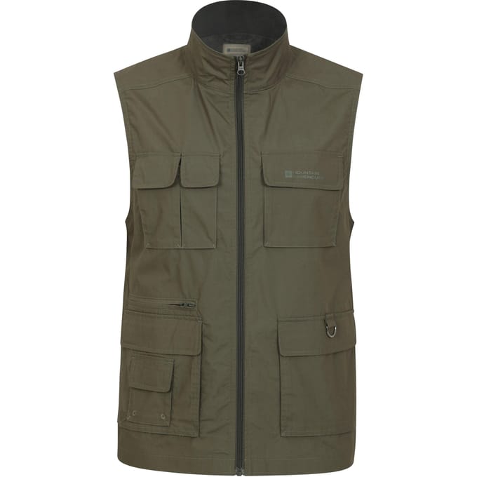 Mountain Warehouse Heren Trek II Gilet (Kaki Groen)