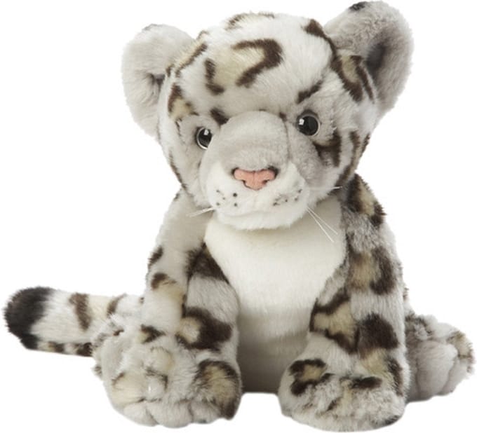 Nature Planet sneeuw Luipaard knuffel - pluche - 22 cm - knuffeldier