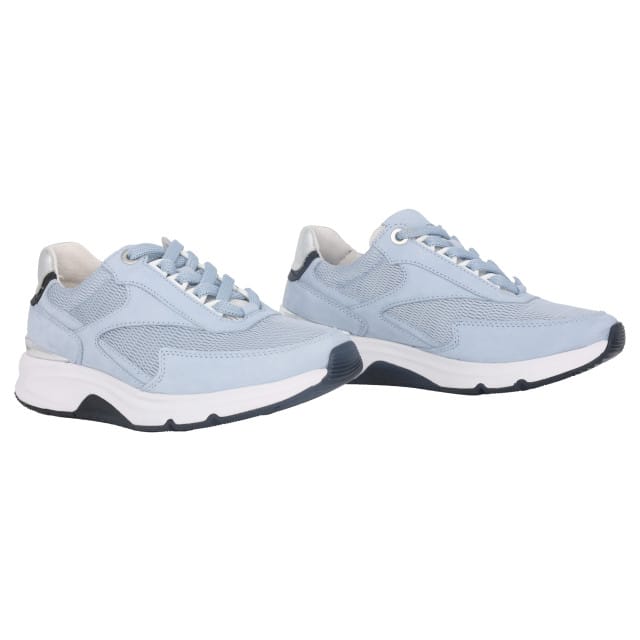 Gabor rollingsoft sensitive 26.895.26 - dames rollende wandelsneaker - Blauw - maat 42.5 (EU) 8.5 (UK)