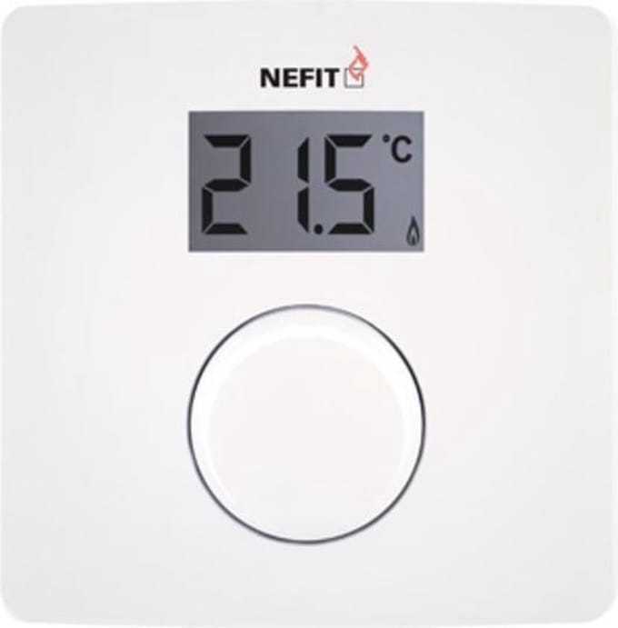 Nefit ModuLine kamerthermostaat met roundagon design Moduline 1010H
