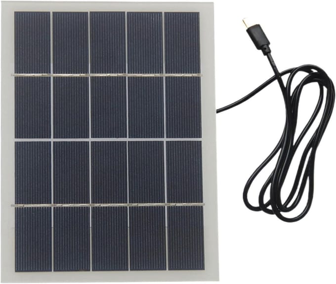 Zonnepaneel Oplader - Draagbaar Paneel - Apparaten Opladen - Hoge Conversie - 15 W - Wit