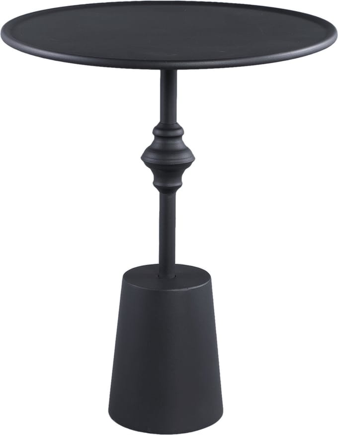PTMD Bijzettafel Dinja - 53x41x54 cm - Ijzer - Zwart