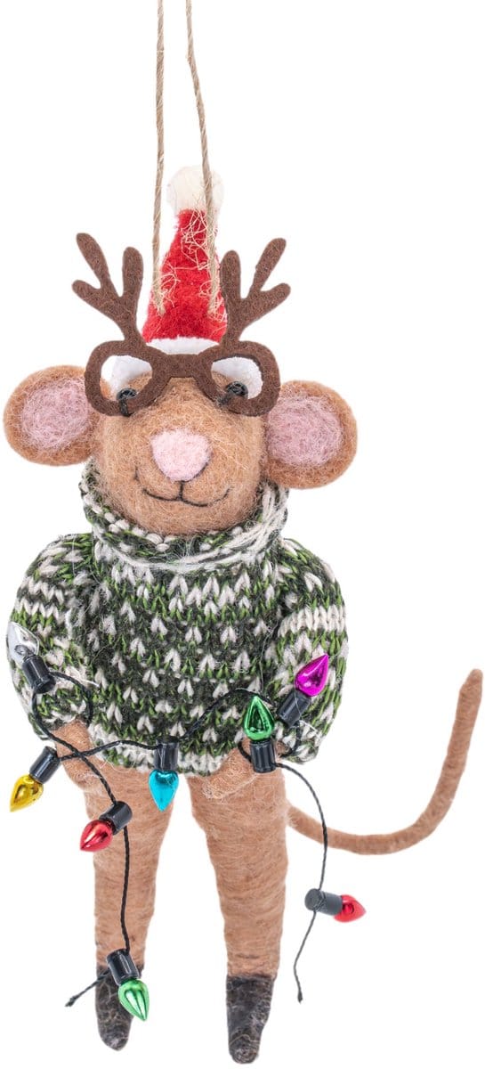 Kersthanger Party Mouse - Sass & Belle