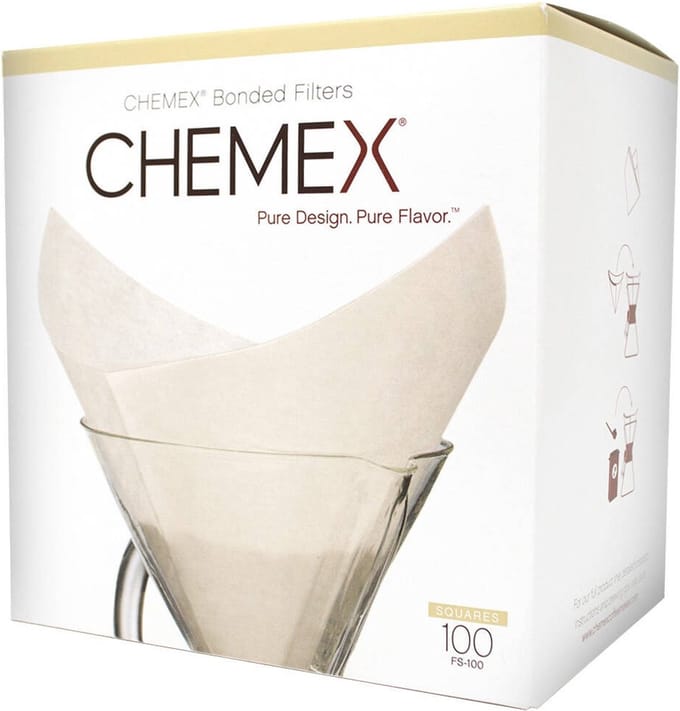 Chemex Chemex Filters Voorgevouwen S100 Vierkan