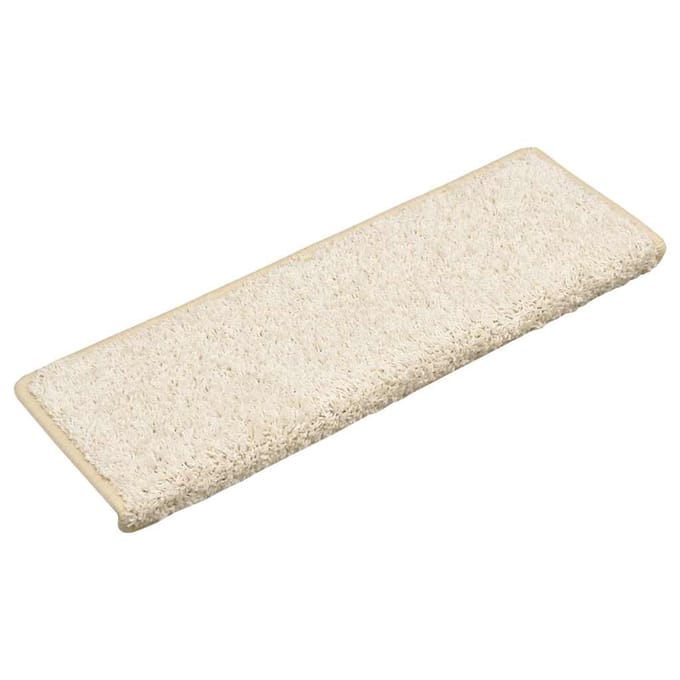 vidaXL - Trapmatten - 30 - st - 65x21x4 - cm - Wit - Rechthoekige - Rand