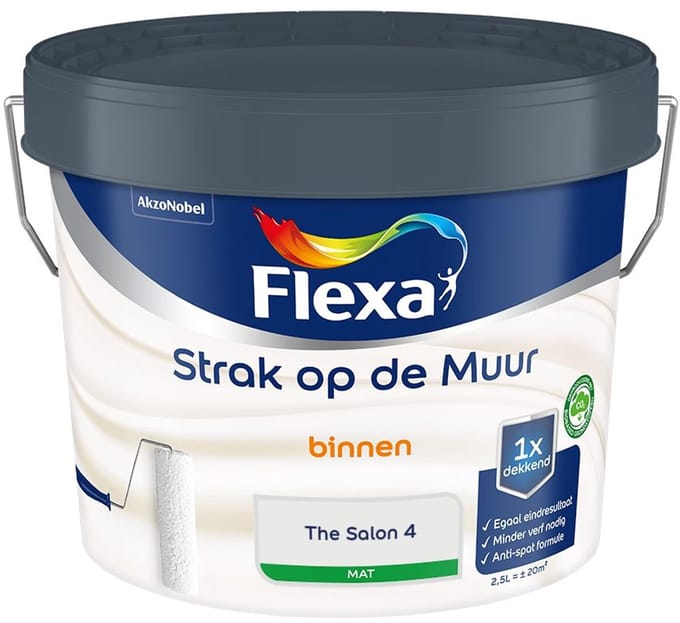 Flexa - Strak Op De Muur Binnen Mat - The Salon 4 - Mengverf - 2,5 L