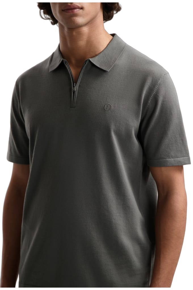 Dstrezzed Ds-dorian Zip Polo Chimera Größe: S | Poloshirts Outlet | Herren