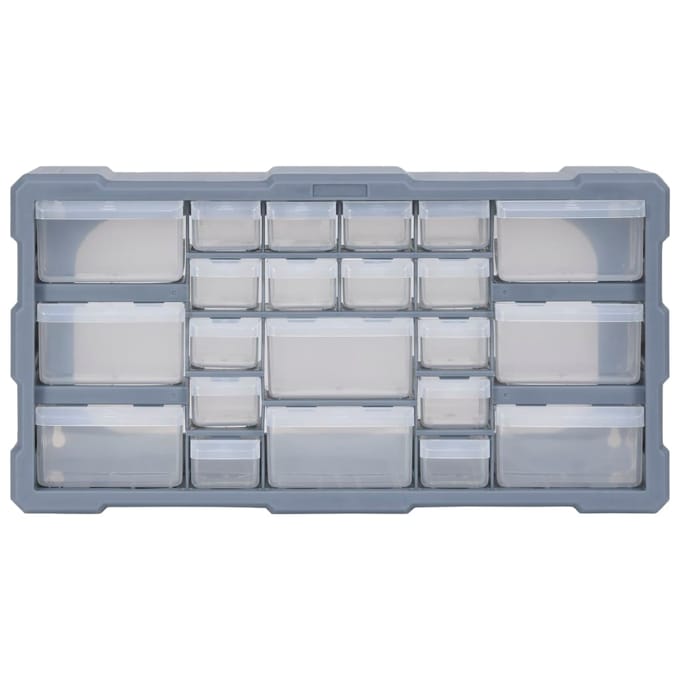 vidaXL - Organiser - met - 22 - lades - 49x16x25,5 - cm