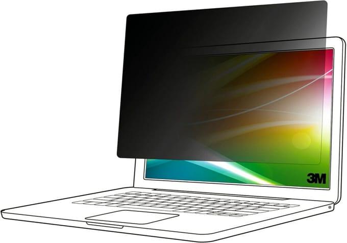 3M Bright Screen BP140W9B Privacyfolie Laptop 35,6 cm (14) Beeldverhouding: 16:9 7100283535 Universal