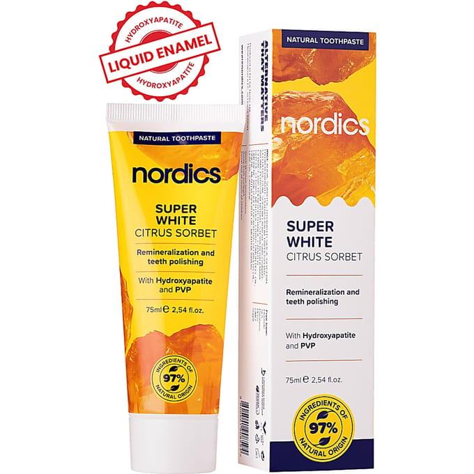 Nordics Whitening Tandpasta Citroen & Munt