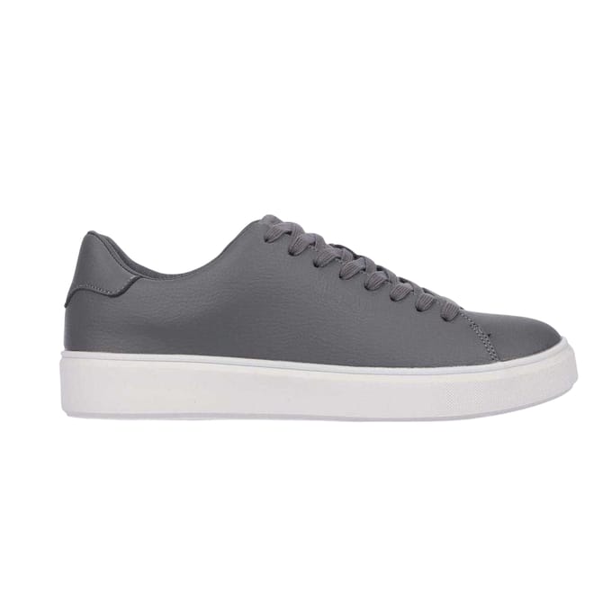 Duck and Cover Volwassen Kremes PU Platform Trainers (Taupe)