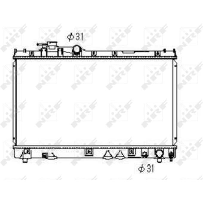 Radiator, motorkoeling NRF 53352