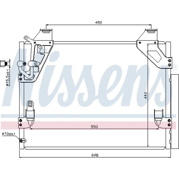 Condensator, airconditioning NISSENS 940082