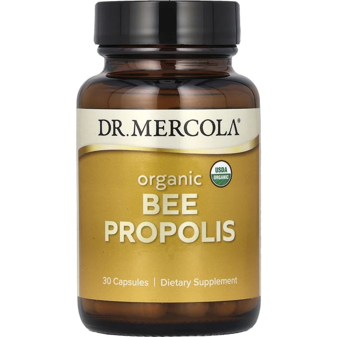 Dr. Mercola, Biologische Bijenpropolis, 30 Capsules