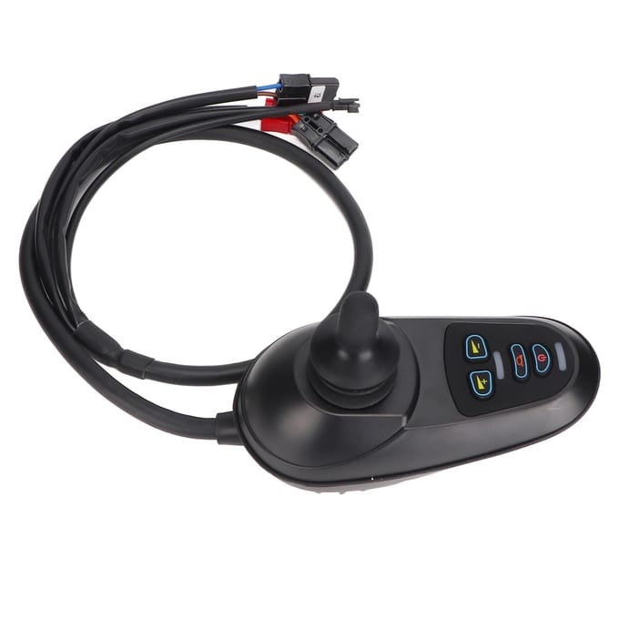 Zwarte Elektrische Rolstoel Controller Universeel Hoge Gevoeligheid Waterdicht IPX5 Slimme Joystick black