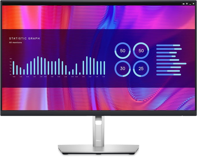 Dell P2723DE - QHD IPS USB-C Docking Monitor - 90w - RJ45 - 27 inch