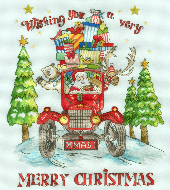 Bothy Threads Amanda Loverseed The Xmas Express borduren (pakket)