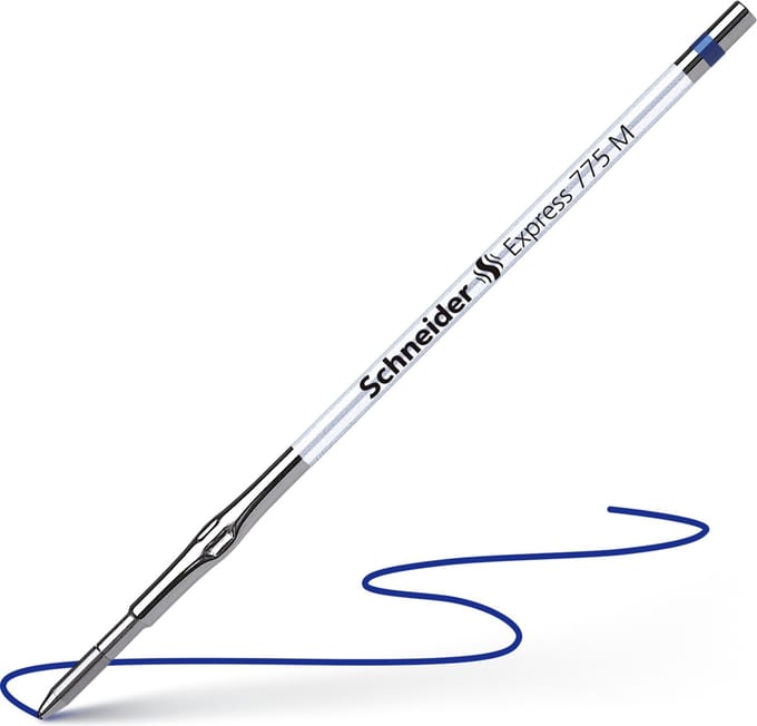 Schneider balpenvulling - Express 775 - penpunt M - blauw - S-7763