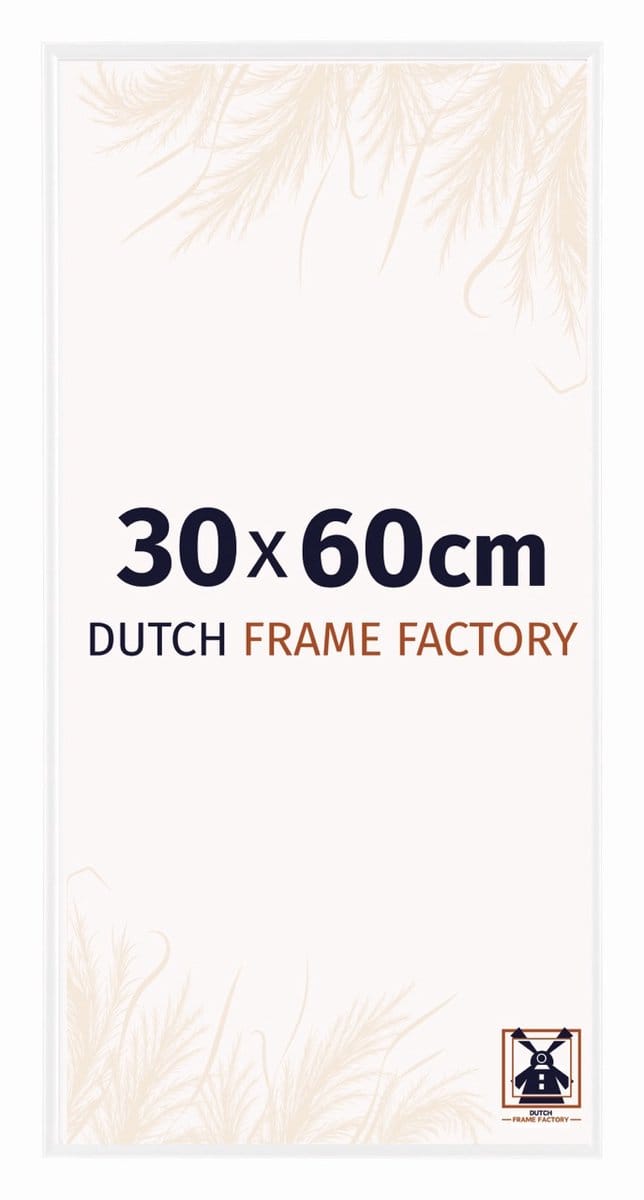 Fotolijst 30x60 cm - Kunststof - Wit Hoogglans - Easy