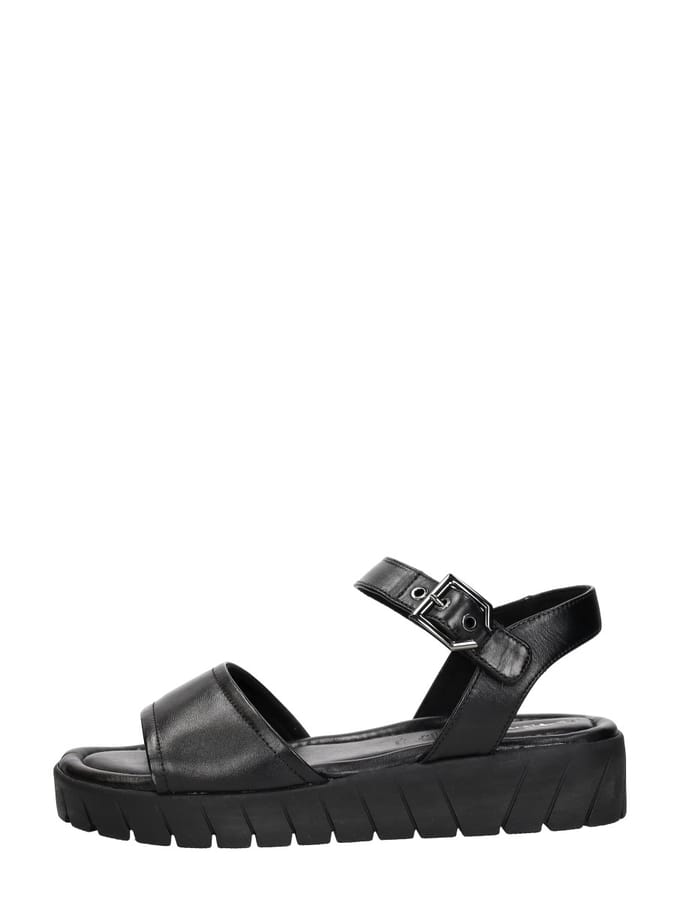 Tamaris - Sandalen Plat Zwart 39