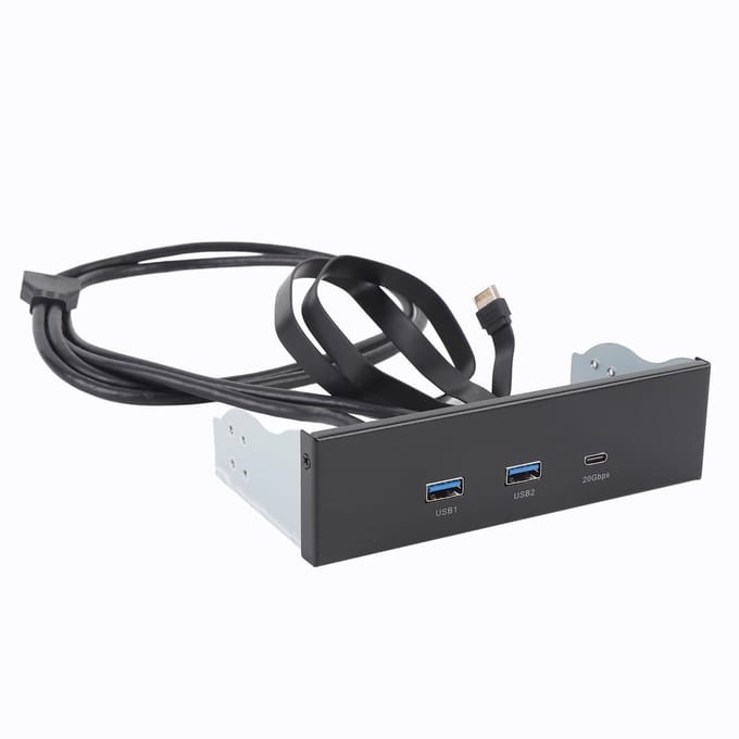 Usb 3.2 Gen 2 Front Hub Panel met Dual Usb A/Type C Poorten voor