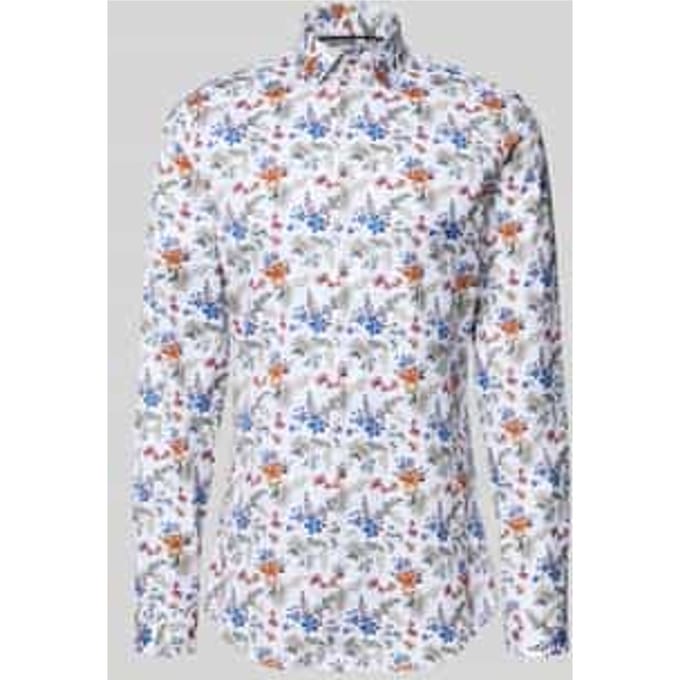 slim fit vrijetijdsoverhemd met extra lange mouw