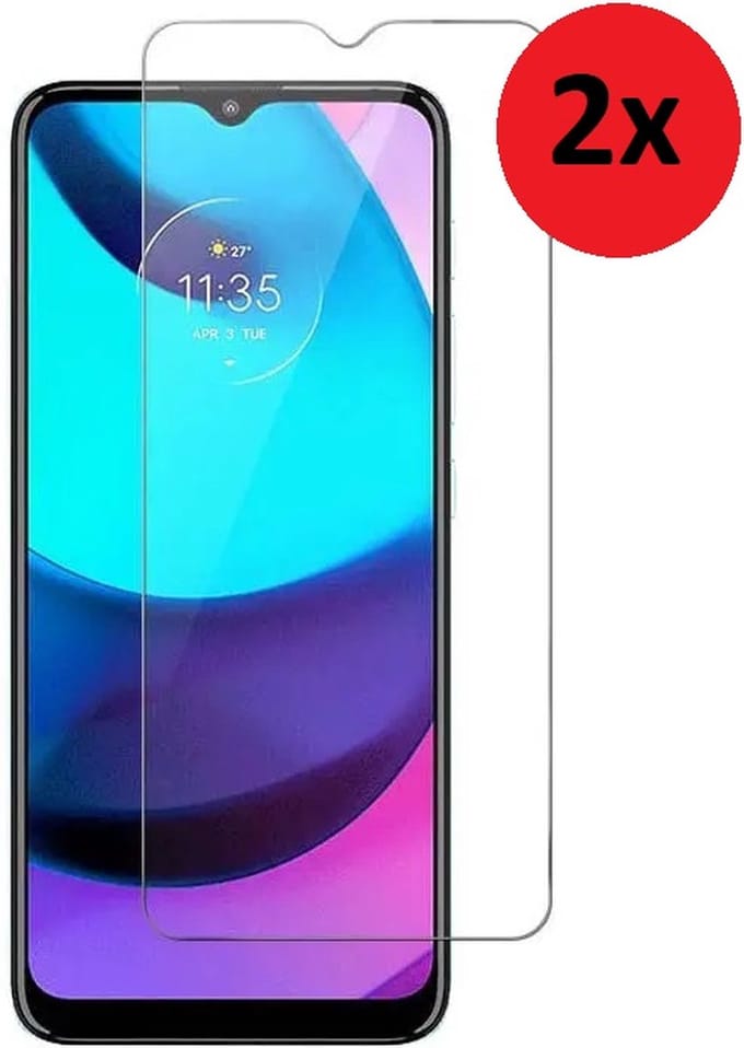 Geschikt voor Motorola Moto E13 Screenprotector - Moto E13 Screen Protector Tempered Beschermglas 2x