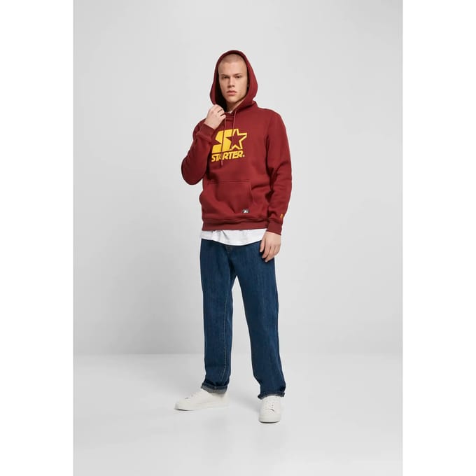 Starter Black Label - Starter The Classic Logo Hoodie/trui - S - Bordeaux rood