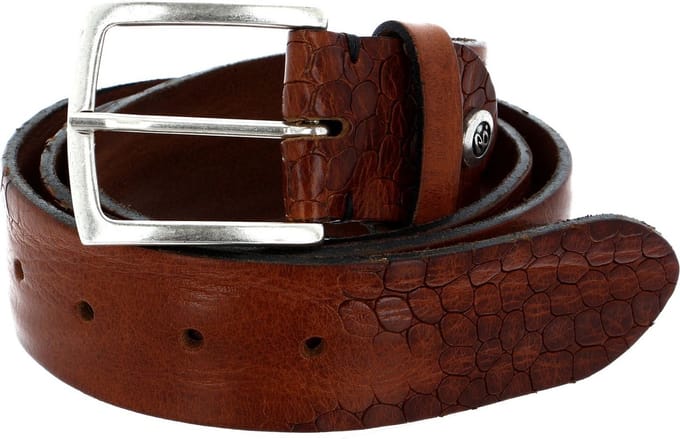 b.belt riem Bela Ledergürtel W85 Mid Brown bruine