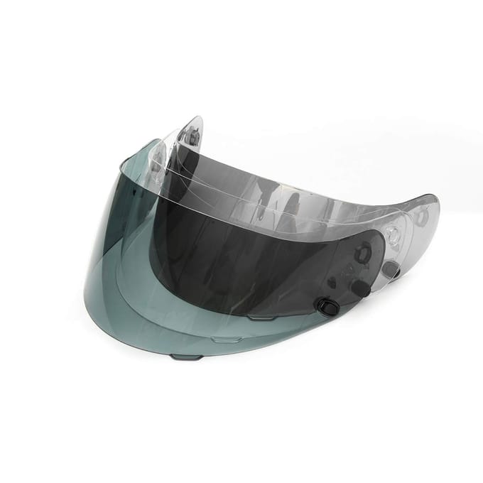 TOOWOO Motorhelm Vizier voor HJC CS-R1, CS-R2, en CS-15 - Chroom gray