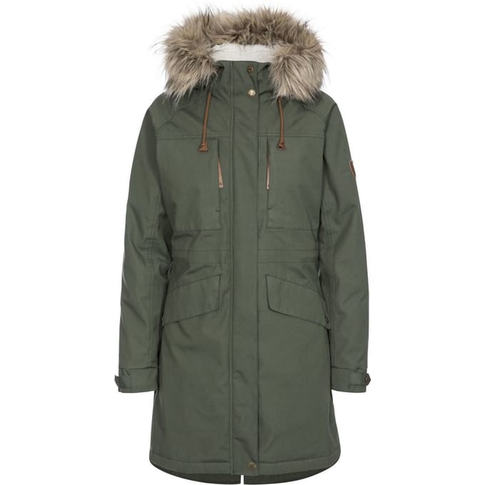Trespass - Dames Faithful Waterdichte Jas (Groen)